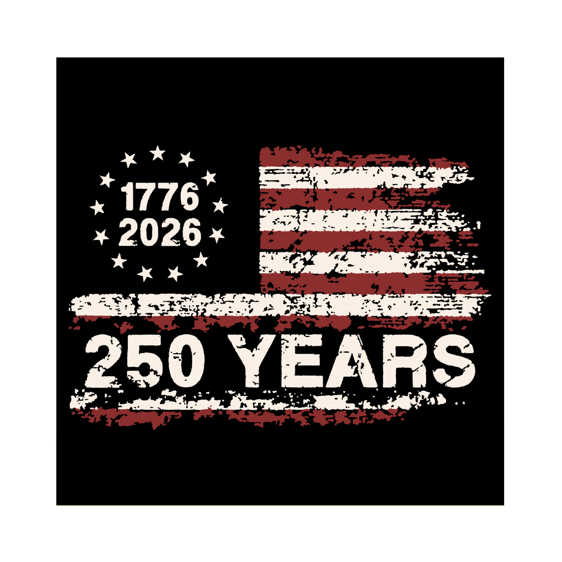 2"x2" Stars & Stripes
