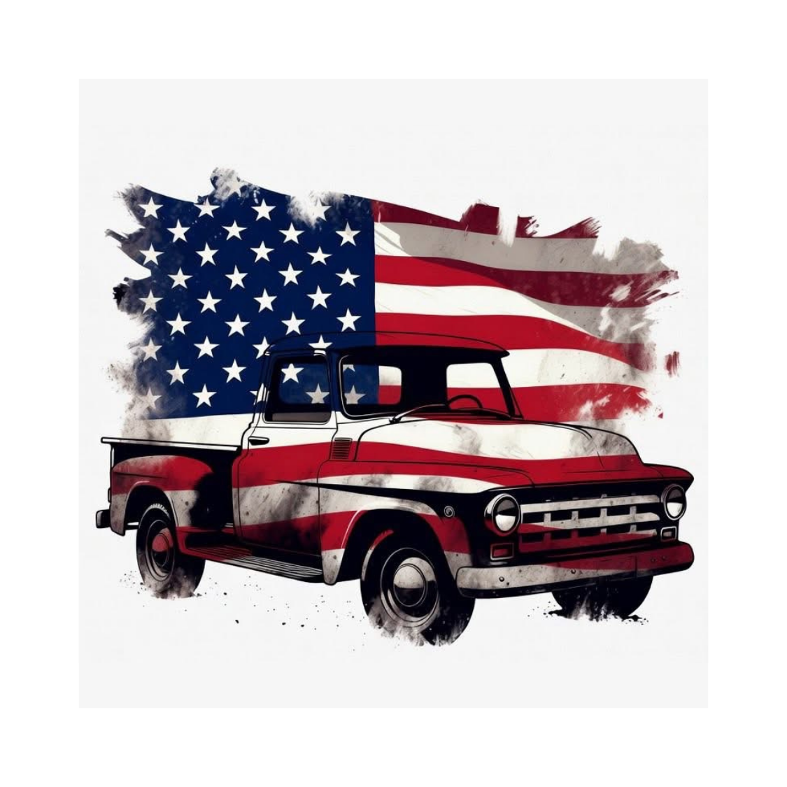 2"x2" Stars & Stripes